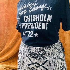 Shirley Chisholm for President Black Tee